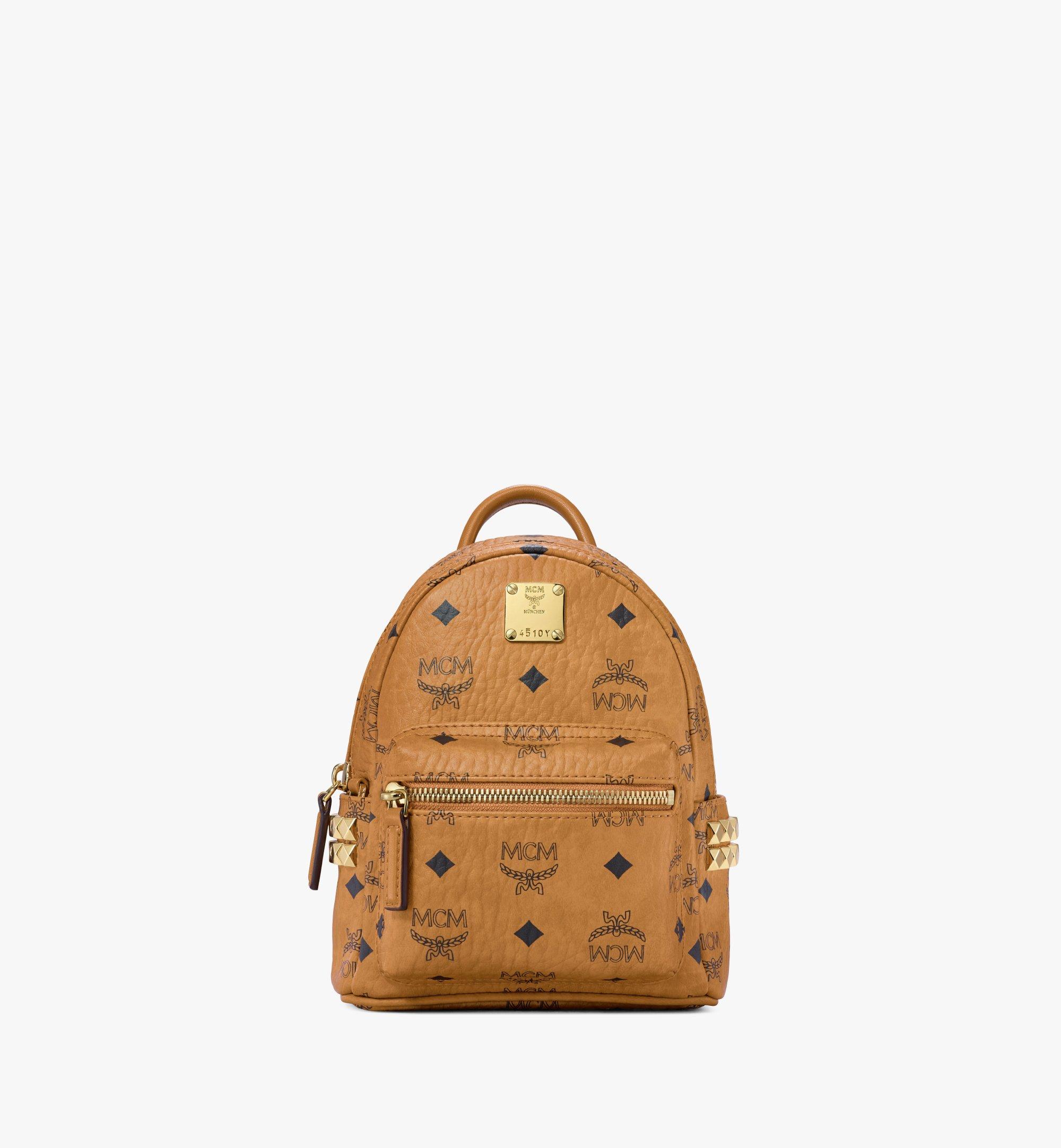 Mcm mini cheap backpack beige